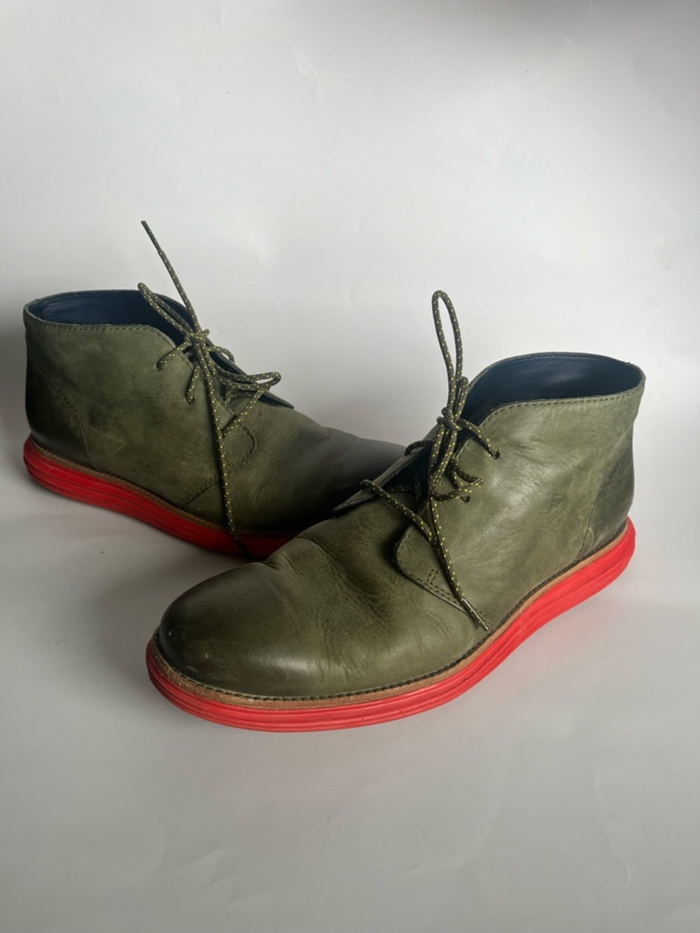 Cole Haan Men's Moss Green Lunargrand Chukka Boots in size 10 (UK) - 28.5 cm